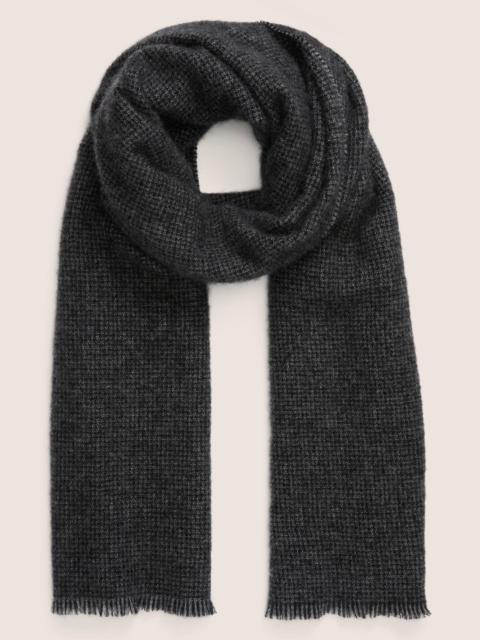 Vince Marled Micro-Houndstooth Cashmere Scarf