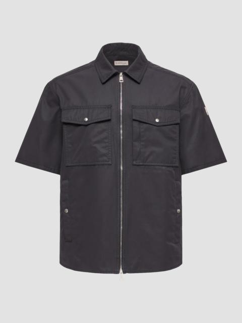 Moncler Men's Zip-Up Shirt - Navy Blue