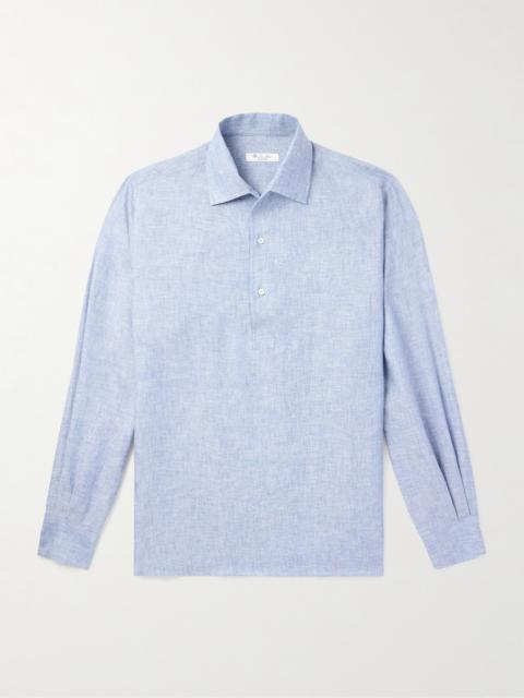 Loro Piana André Linen Half-Placket Shirt
