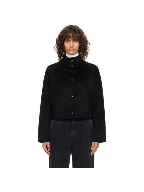 Loulou de Saison Black Nyma Wool Drap Jacket