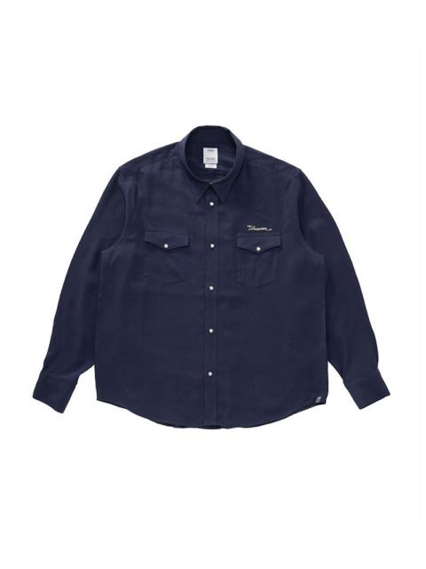 visvim MERIDIAN SHIRT L/S NAVY