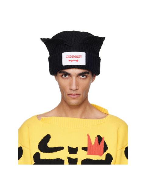 CHARLES JEFFREY LOVERBOY Black Chunky Ears Beanie