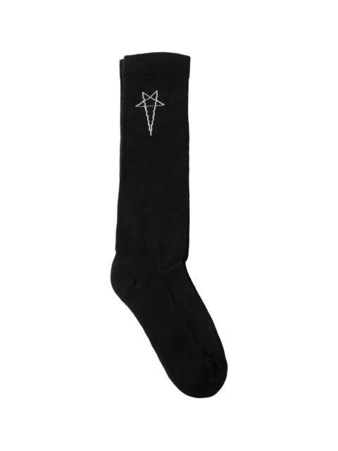 Rick Owens DRKSHDW Tower Pentagram Knee High Socks