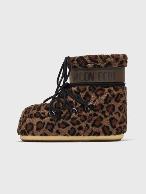 MOON BOOT ICON LOW FLEECE LEOPARD