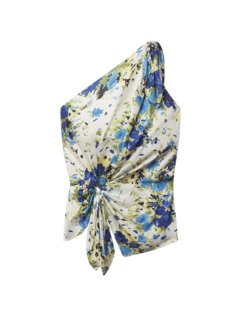 A.L.C. Elliana Floral One Shoulder Top