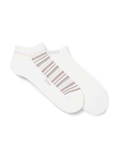 BOSS THREE-PACK OF REGULAR-LENGTH SOCKS IN STRETCH FABRIC