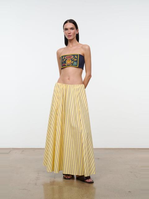 STAUD STAUD MILANO SKIRT MONDAY STRIPE