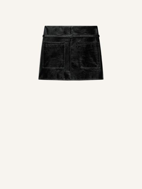 courrèges 2-POCKET VINYL SKIRT