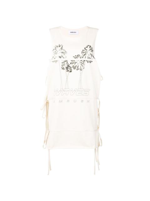 Ambush sleeveless tie T-shirt