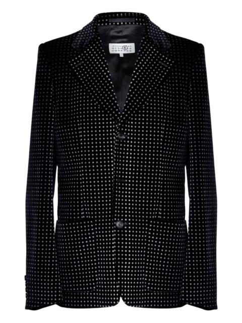 MM6 Maison Margiela star-print velvet blazer