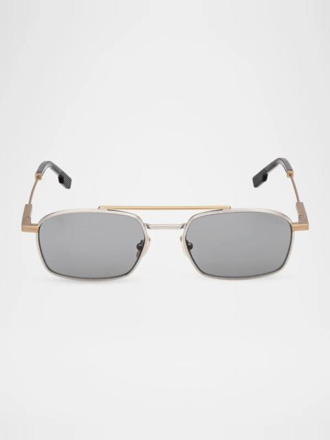 ZEGNA 54MM Aviator Sunglasses