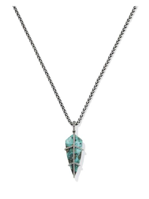 KENDRA SCOTT Trinity Vintage Silver Short Pendant Necklace