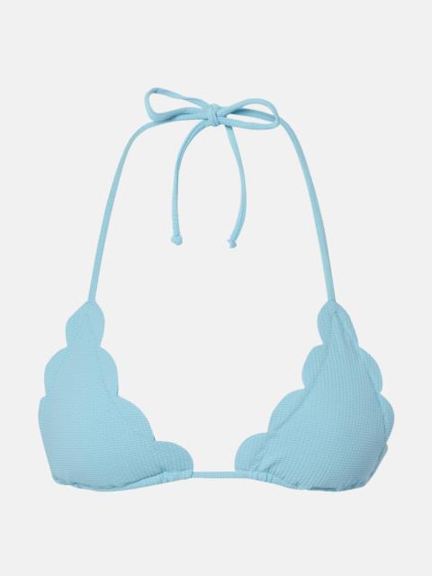 MARYSIA Broadway scalloped bikini top