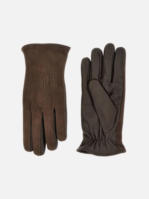 HOGAN Gloves in Leather Brown