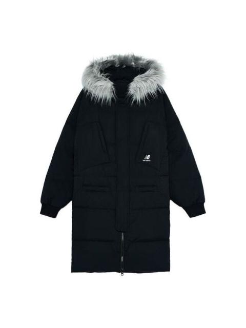 New Balance New Balance Casual Trend Long Down Jacket 'Black White' AMJ24374-BK