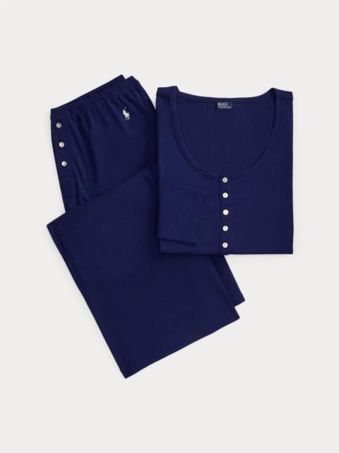Polo Ralph Lauren Ribbed Henley & Pant Sleep Set