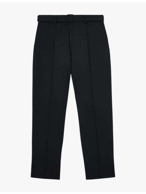 REISS Peshi Belted Pintuck Woven Trousers