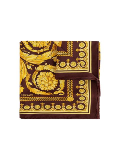 VERSACE large Barocco printed silk scarf