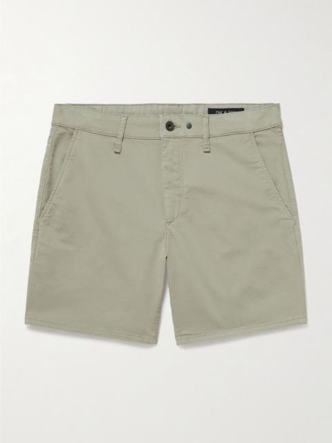 rag & bone Straight-Leg Cotton-Blend Shorts Green