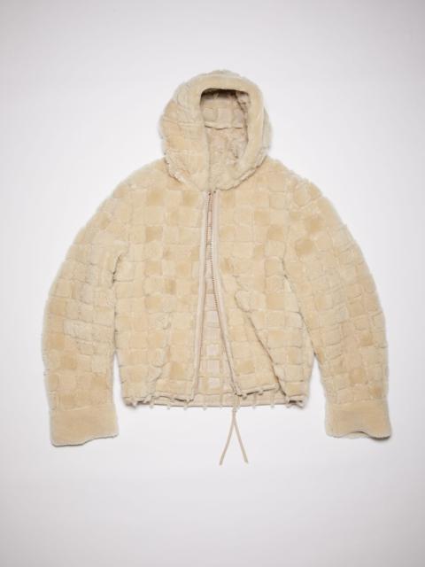 Acne Studios Shearling zip jacket - Beige