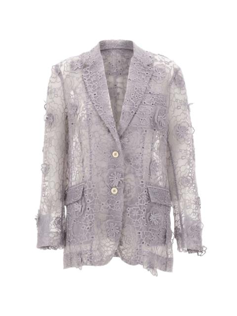 The Garment Sydney floral-embroidery blazer