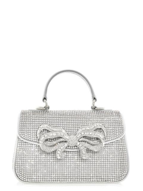 JUDITH LEIBER Bow Top Handle Fullbead Clutch