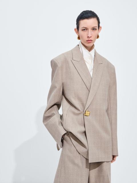 Bottega Veneta Prince Of Wales Wool Jacket