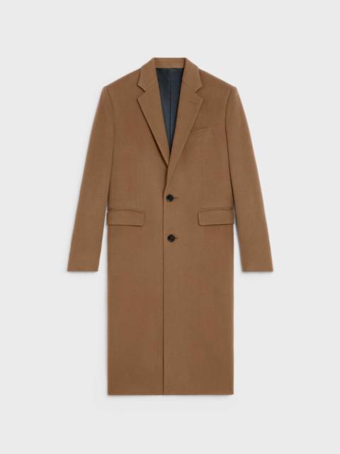 CELINE NOTCH COLLAR COAT IN ESCORIAL WOOL