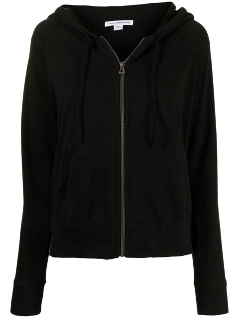 JAMES PERSE zipped drawstring hoodie