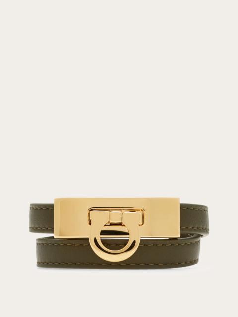 FERRAGAMO Gancini double twist bracelet - Mis 17