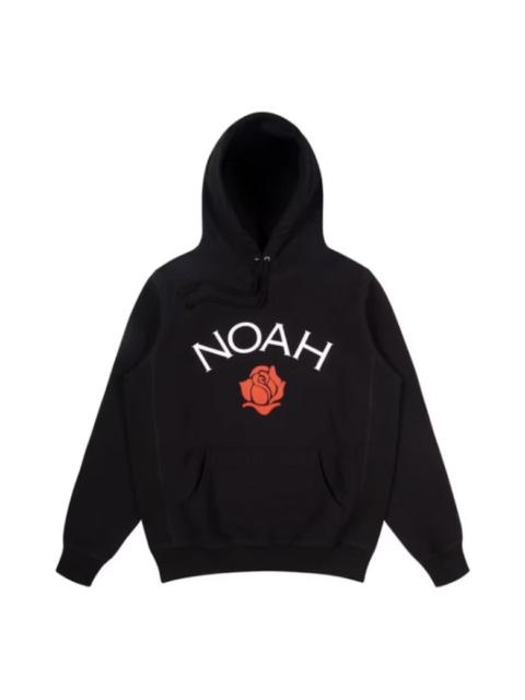 NOAH Rose Logo Hoodie 'Black' SS31FW19BLK