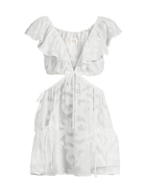 MILLY Women's Delilah Scroll Burnout Minidress - White
