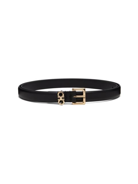 FERRAGAMO Khaki Gancini Reversible & Adjustable Belt