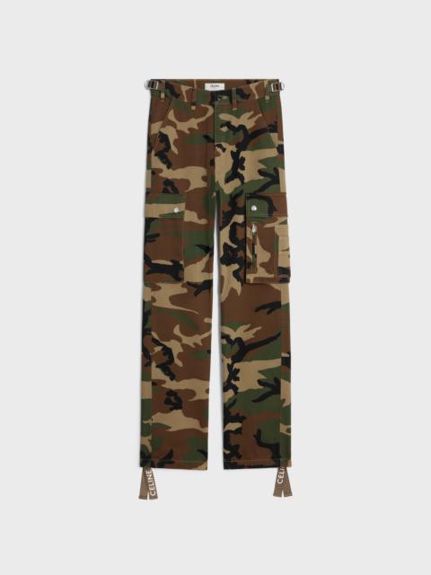 CELINE celine cargo pants in camouflage cotton