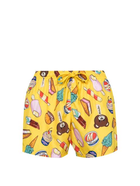 Moschino illustration-print swim shorts