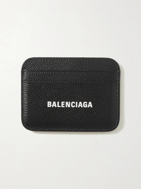 BALENCIAGA Cash Printed Textured-leather Cardholder
