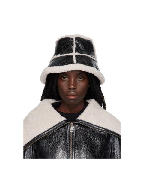 Jean Paul Gaultier Black 'The Laminated' Bucket Hat