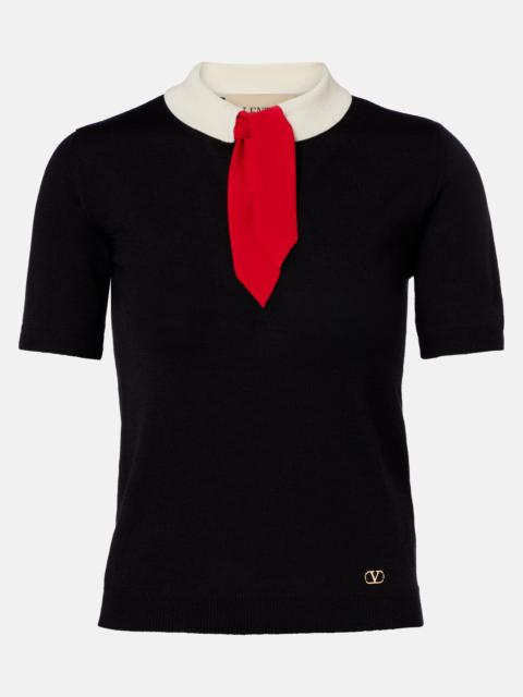 Valentino Maglia VLogo wool-blend sweater