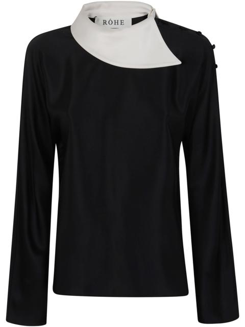 RÓHE Top V Neck "Reimagined Collar Top"