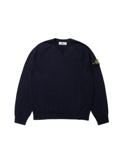 Stone Island Stretch RWS Wool Crewneck - Navy Blue