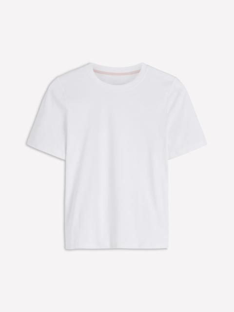 BODEN Ren Cotton Crew Neck T-shirt-White