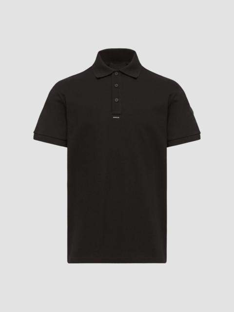 Moncler Men's Polo Shirt in Cotton - Black