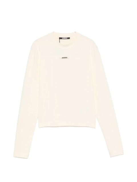 JACQUEMUS Jacquemus Logo-patch Long-sleeve T-shirt