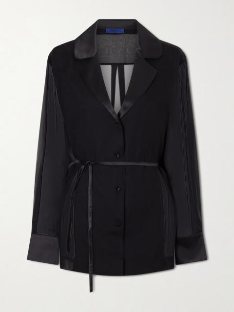 SHARON WAUCHOB Bretagne Belted Silk Jacket