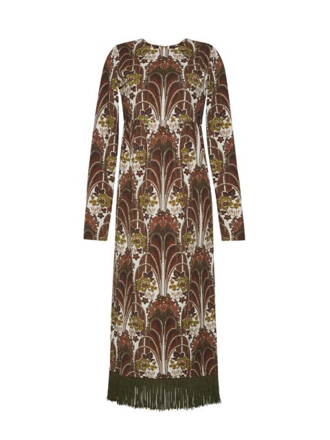 Cara Cara Liza Dress
Bold Fringe and a Striking Print, Designed to Elevate Elegance with Every Step