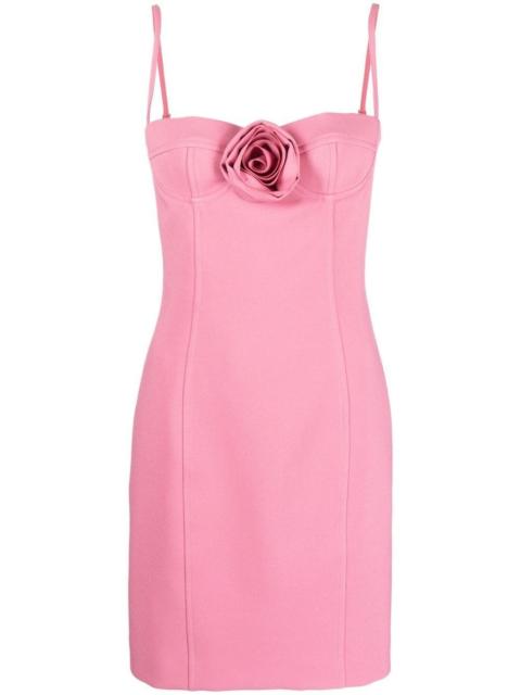 Blumarine floral-appliquÃ© sleeveless minidress
