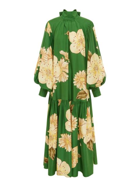 ALÉMAIS Sage Silk Gown