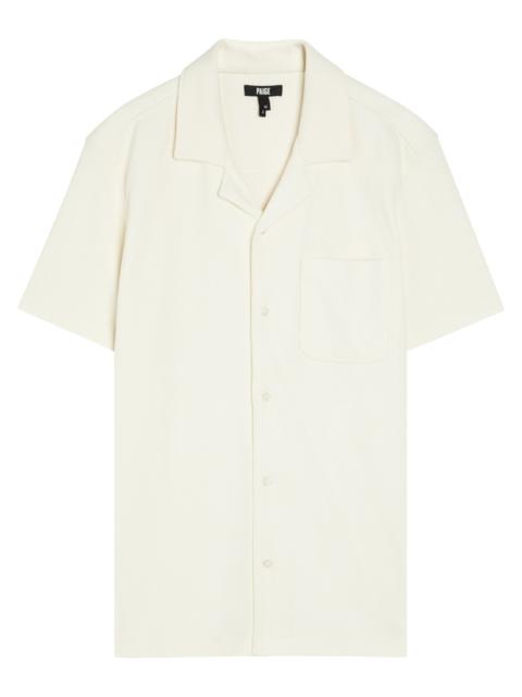 PAIGE Paige Oliver Ribbed Cotton-blend Shirt