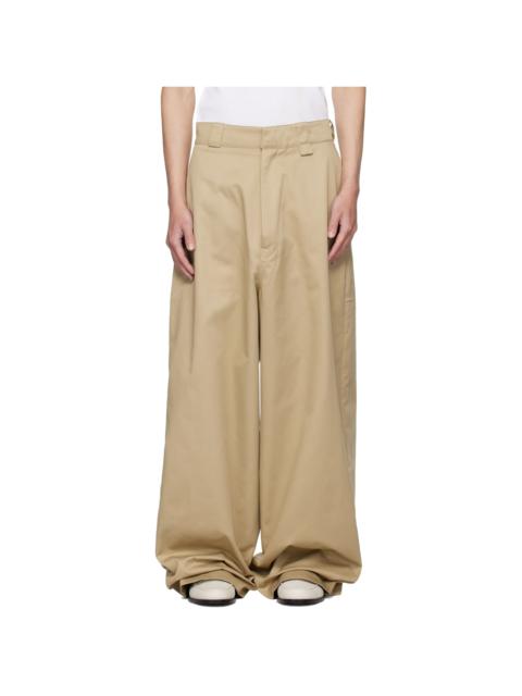 WILLY CHAVARRIA Beige Chino Trousers