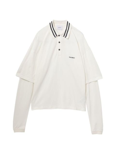HALFBOY®️ double sleeves polo shirt
